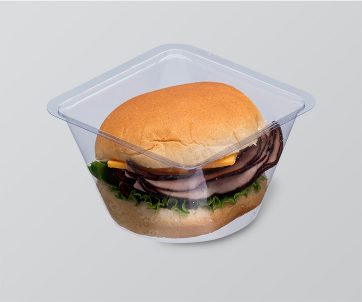 Plastic sandwich tray
