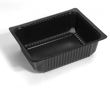 1 Cmpt Meal Tray 6044 Black