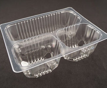 3 Cmpt Lunchable Tray 6544 Clear