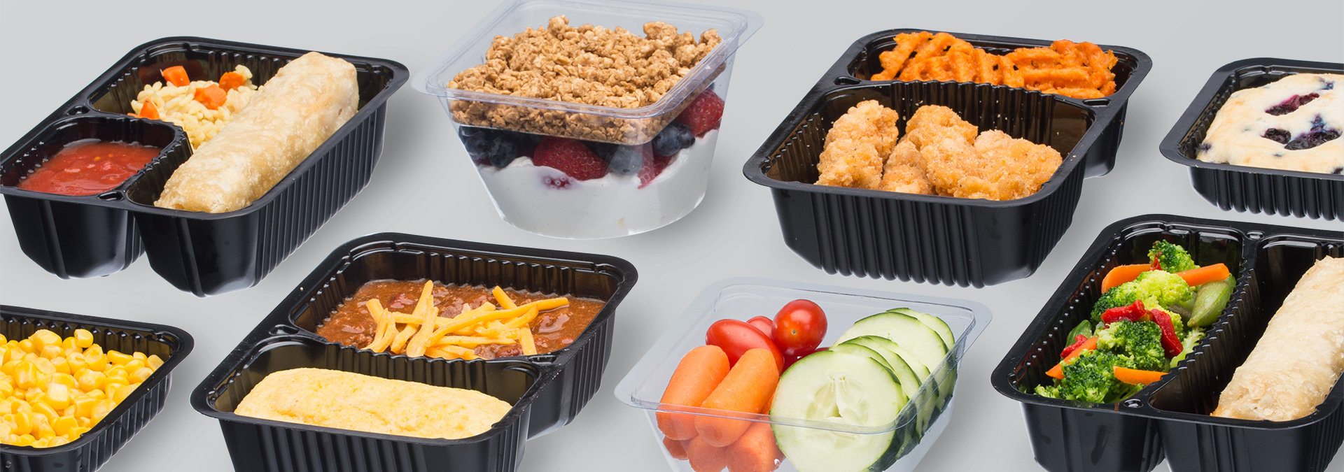 assorted plastic meal containers